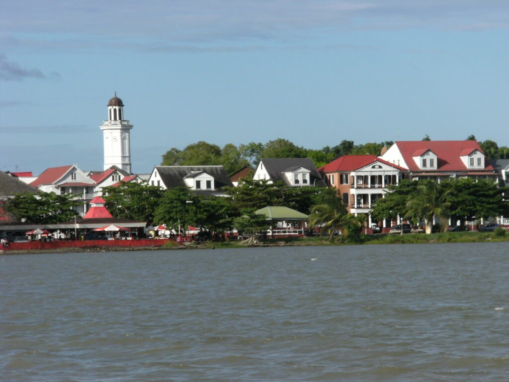 waterkant seen from suriname river